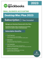 QuickBooks Desktop Mac Plus 2023 – 1 Year Subscription