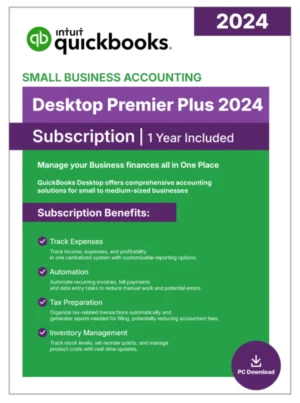 QuickBooks Desktop Premier Plus 2024 – 1 Year Subscription