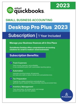 QuickBooks Desktop Pro Plus 2023 – 1 Year Subscription
